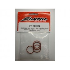 S350 New BBS System Shock Spring Adjust Nut O-Ring (4pc)