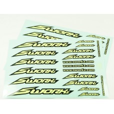 SWORKz Speed Logo Sticker (PushBar)( FY)(2pc)
